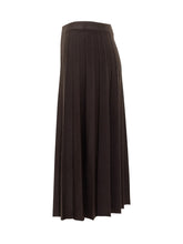 Exterior Merino Wool Pleated Skirt - COLLEZIONE TEAM EC | $store$