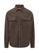 Cruna Brown Cotton Shirt - COLLEZIONE TEAM EC | $store$