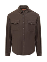 Cruna Brown Wool Shirt - COLLEZIONE TEAM EC | $store$