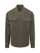 Cruna Green Wool Shirt - COLLEZIONE TEAM EC | $store$