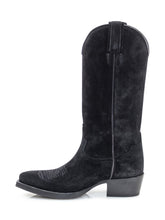 Duca Nero Stivali Texani in Camoscio Nero - COLLEZIONE TEAM EC | $store$