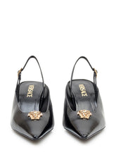 Versace Leather Slingback with Mid Heel - COLLEZIONE TEAM EC | $store$