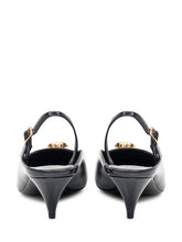 Versace Leather Slingback with Mid Heel - COLLEZIONE TEAM EC | $store$