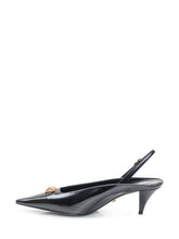 Versace Leather Slingback with Mid Heel - COLLEZIONE TEAM EC | $store$