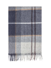 Barbour Sciarpa in Lana Tartan Blu e Grigio - Accessori Uomo | $store$