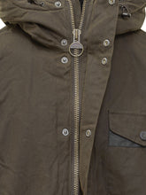 Barbour Green Hooded Jacket with Shearling Lining - COLLEZIONE TEAM EC | $store$