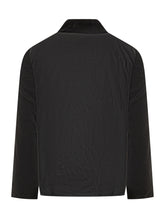 Barbour Black Waxed Jacket with Corduroy Collar - COLLEZIONE TEAM EC | $store$