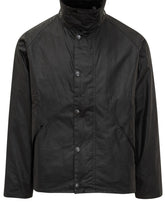 Barbour Black Waxed Jacket with Corduroy Collar - COLLEZIONE TEAM EC | $store$