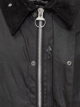 Barbour Black Waxed Jacket with Corduroy Collar - COLLEZIONE TEAM EC | $store$