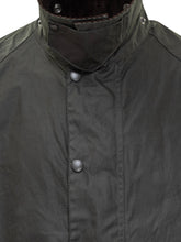 Barbour Green Waxed Jacket with Corduroy Collar - COLLEZIONE TEAM EC | $store$