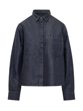 Nine The Morning Dark Blue Denim Shirt - COLLEZIONE TEAM EC | $store$