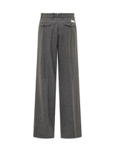 Nine The Morning Grey Striped Trousers - COLLEZIONE TEAM EC | $store$