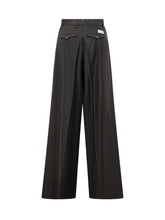 Nine In The Morning Wool Wide-Leg Pants with Pleats - COLLEZIONE TEAM EC | $store$