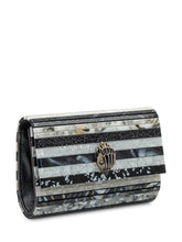 Kurt Geiger Kensington Striped Multicolor Clutch - COLLEZIONE TEAM EC | $store$