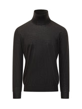 Filippo De Laurentiis Black Turtleneck Sweater - COLLEZIONE TEAM EC | $store$
