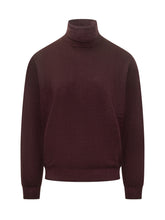 Filippo De Laurentiis Bordeaux Wool Turtleneck Sweater - COLLEZIONE TEAM EC | $store$