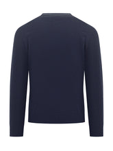Filippo De Laurentiis Dark Blue Wool Crewneck Sweater - COLLEZIONE TEAM EC | $store$