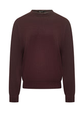 Filippo De Laurentiis Bordeaux Wool Crewneck Sweater - COLLEZIONE TEAM EC | $store$