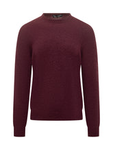 Filippo De Laurentiis Bordeaux Wool Crewneck Sweater - COLLEZIONE TEAM EC | $store$