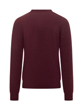Filippo De Laurentiis Bordeaux Wool Crewneck Sweater - COLLEZIONE TEAM EC | $store$