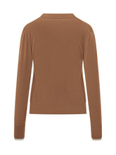 Maglia Alpha Studio Cammello con Colletto a Contrasto - Abbigliamento Donna | $store$