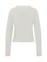 Maglia Alpha Studio in Lana Bianca a Maniche Lunghe - Abbigliamento Donna | $store$