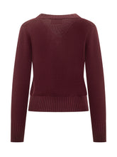 Maglia Alpha Studio in Lana Bordeaux con Spilla - Abbigliamento Donna | $store$