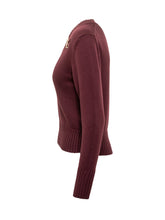 Maglia Alpha Studio in Lana Bordeaux con Spilla - Abbigliamento Donna | $store$