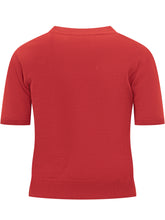 Maglia Alpha Studio in Lana Rossa a Maniche Corte - Abbigliamento Donna | $store$