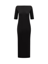 Abito Alpha Studio Nero con Scollo a Barca - Abbigliamento Donna | $store$