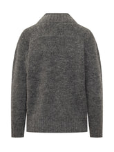 Maglione Alpha Studio Grigio con Frange Gioiello - Abbigliamento Donna | $store$