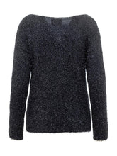 Maglia Alpha Studio in Filato Lurex Nero - Abbigliamento Donna | $store$