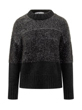 Maglia Alpha Studio Nera Lurex a Contrasto - Abbigliamento Donna | $store$