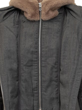 Duno Grey Down Coat with Fur Hood - COLLEZIONE TEAM EC | $store$