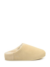 UGG Pantofole in Suede Beige con Interno in Shearling - COLLEZIONE TEAM EC | $store$