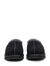 UGG Sabot Tasman in Suede Nero con Finitura Ricamata - COLLEZIONE TEAM EC | $store$