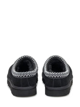 UGG Sabot Tasman in Suede Nero con Finitura Ricamata - COLLEZIONE TEAM EC | $store$