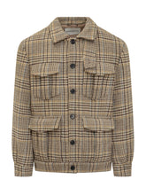 Amaranto Giacca Check con Tasche a Patta - Abbigliamento Uomo | $store$