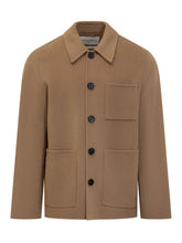 Amaranto Camel Wool Jacket with Pockets - Amaranto | $store$