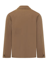 Amaranto Camel Wool Jacket with Pockets - Amaranto | $store$