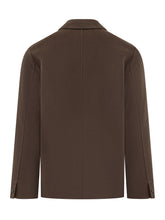 Amaranto Brown Wool Jacket with Pockets - Amaranto | $store$