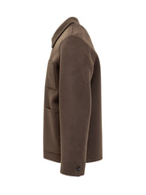 Amaranto Brown Wool Jacket with Pockets - Amaranto | $store$