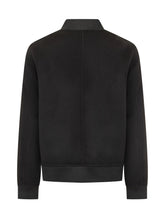 Amaranto Bomber in Lana Nera con Zip - Abbigliamento Uomo | $store$