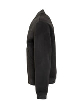 Amaranto Bomber in Lana Nera con Zip - Abbigliamento Uomo | $store$