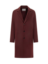 Amaranto cappotto lungo bordeaux con revers classici - Abbigliamento Uomo | $store$