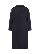 Amaranto Blue Wool Double-Breasted Coat - Amaranto | $store$