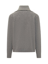 Amaranto Grey Wool Polo Sweater - Amaranto | $store$