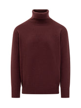 Amaranto Bordeaux Wool Turtleneck - Amaranto | $store$