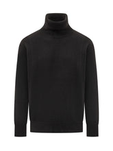 Amaranto Black Wool Turtleneck - Amaranto | $store$