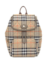 Burberry Zaino Vintage Check Trapuntato Beige - Borse Donna | $store$
